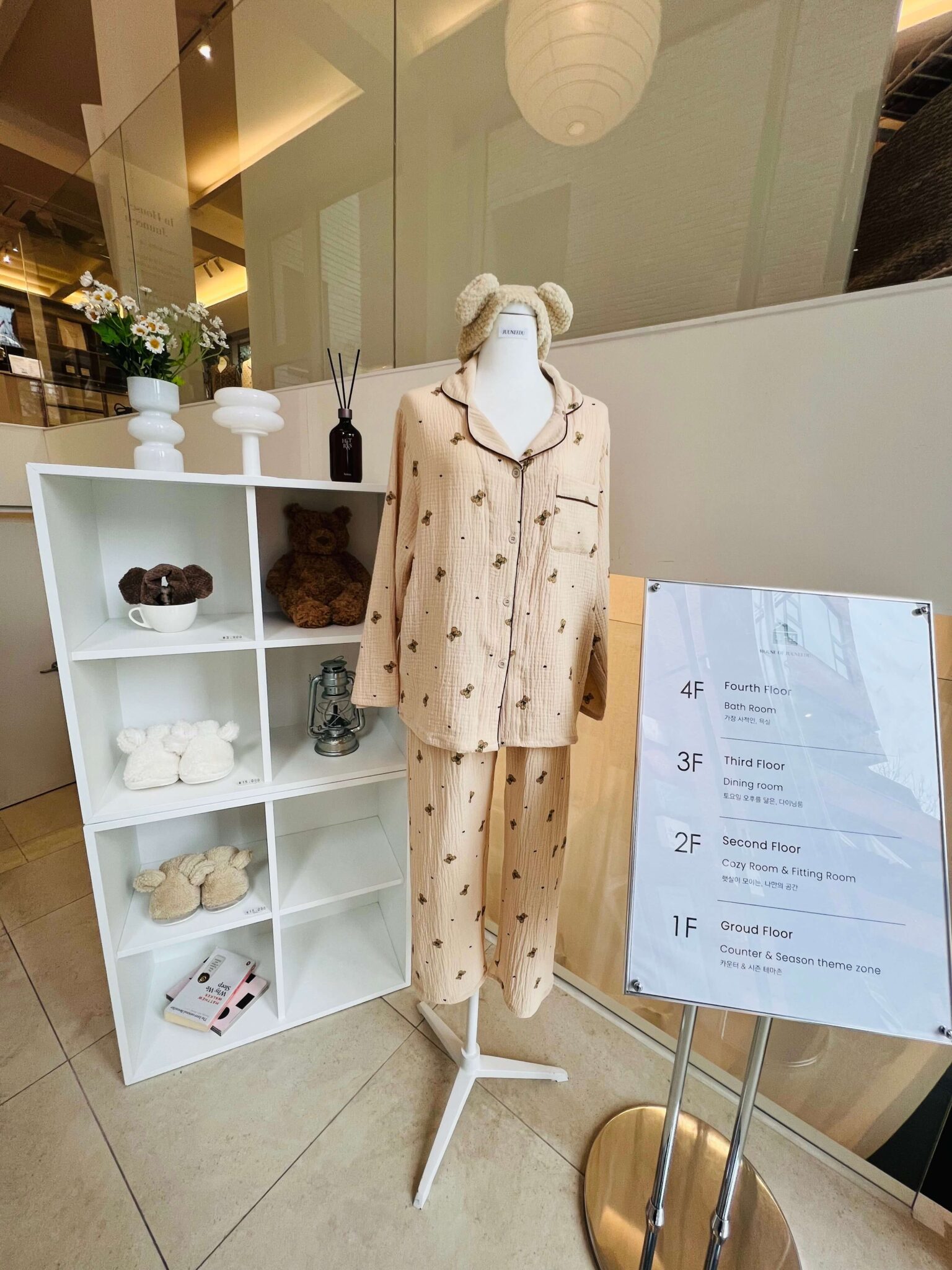 Juuneedu パジャマ上下2セット　韓国　ルームウェア 韓国パジャマ【Juuneedu】dear tartan check カップルパジャマ